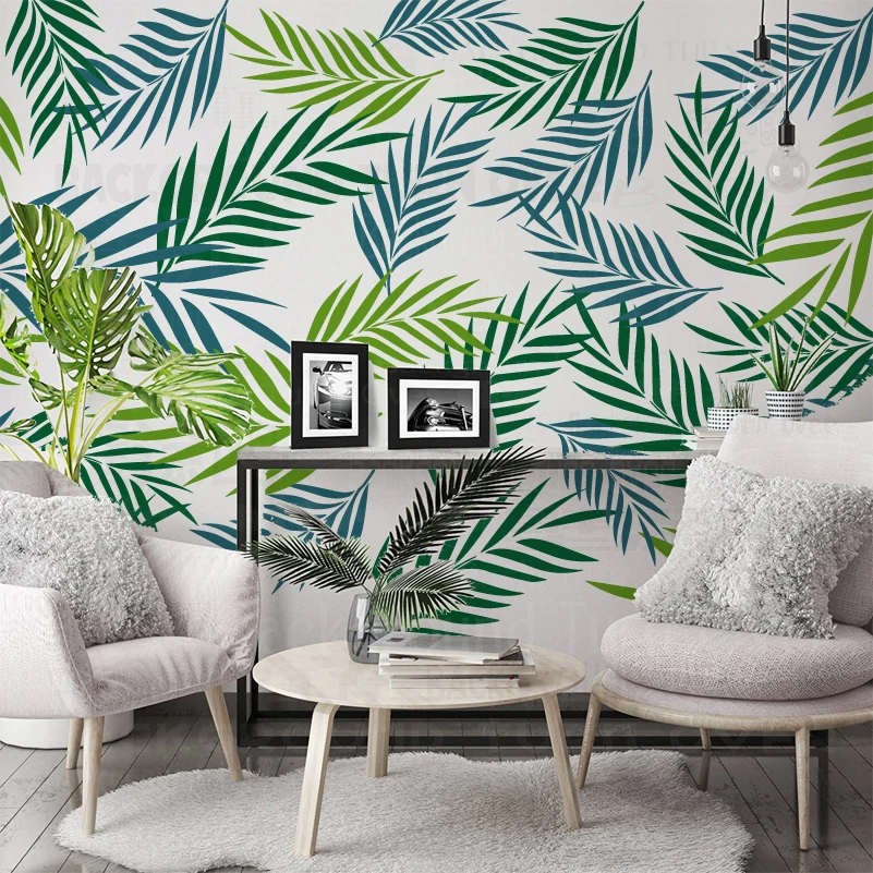 50cm - 90cm Stencil For Wall Painting Decor Large On The Door Template Paint Furniture Niche Leaf Tropical Summer Jungle S148