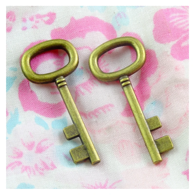 20pcs 18*42MM Antique Bronze Plated Key Handmade Charms Pendant:DIY for bracelet necklace