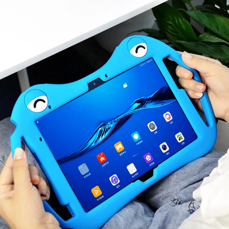 fro Huawei Tablet M5 lite 10.1 Silicone Case BAH2 Protective Case 360 ° Full Surround Shatterproof Cartoon Children Laptop Bag