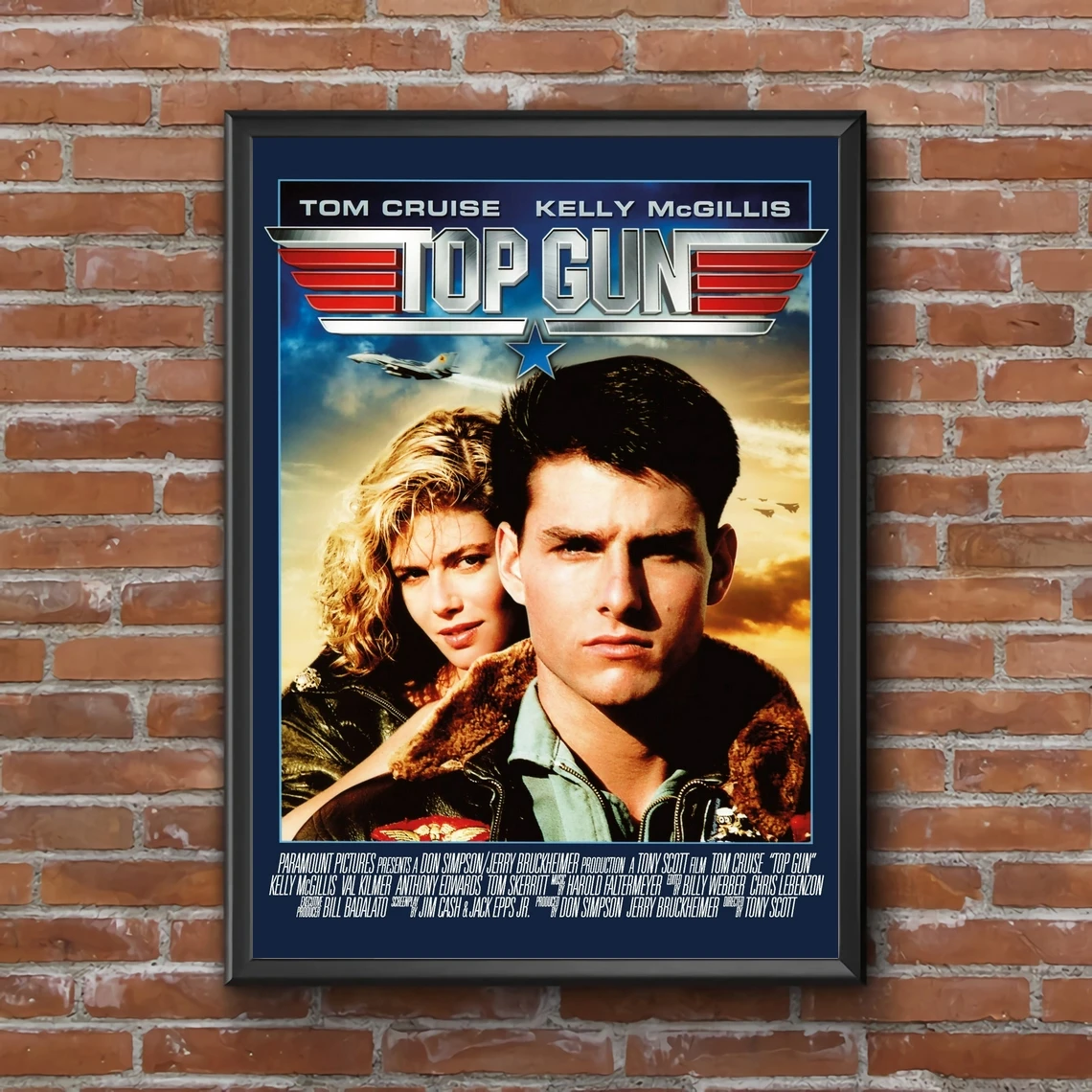 Top Gun Movie Poster Cover Retro Home Mural Decoration Canvas Picture Printing Gift (No Frame)