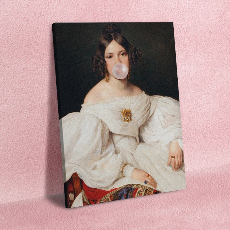 Canvas Prints Painting Wall Art Poster Classical Fashion Art Baroque Modular Picture For Modern For Living Room Home Decor Frame