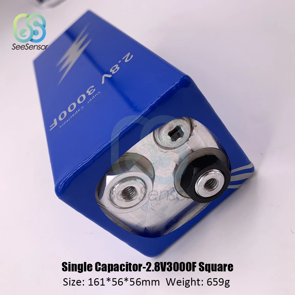 Nuova versione Super Farad condensatore 2.8V 3000F 161*56*56mm Super condensatori per alimentazione Auto per autoveicoli