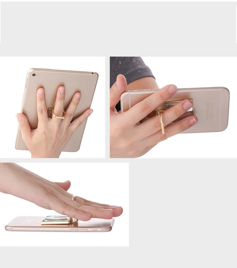 

FREE SHIPPING 30pcs/lot Metal Finger Ring Mobile Phone Smartphone Stand Holder Sublimation Blank for Printing