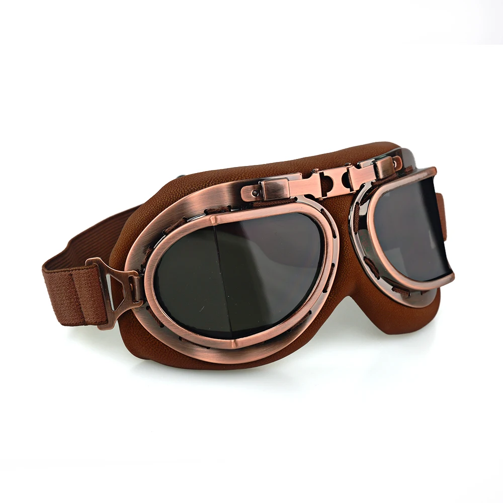 Amazing Motorcycle Goggles Motor Motocross Google Retro Motorbike Glasses Cafe Racer Sunglasses UV Protection