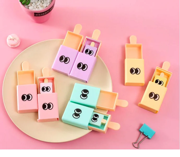 1PC Yummy Dessert Eraser Set Ice Cream Popsicle Rubbers Funny Kids' Rubbers Back to School Kids Gift(SS-838)