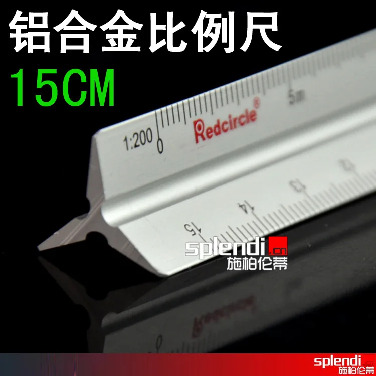 

2PCS REDCIRCLE Architect's Scale Ruler Precision 1:100-600 Aluminum Alloy Material 15cm