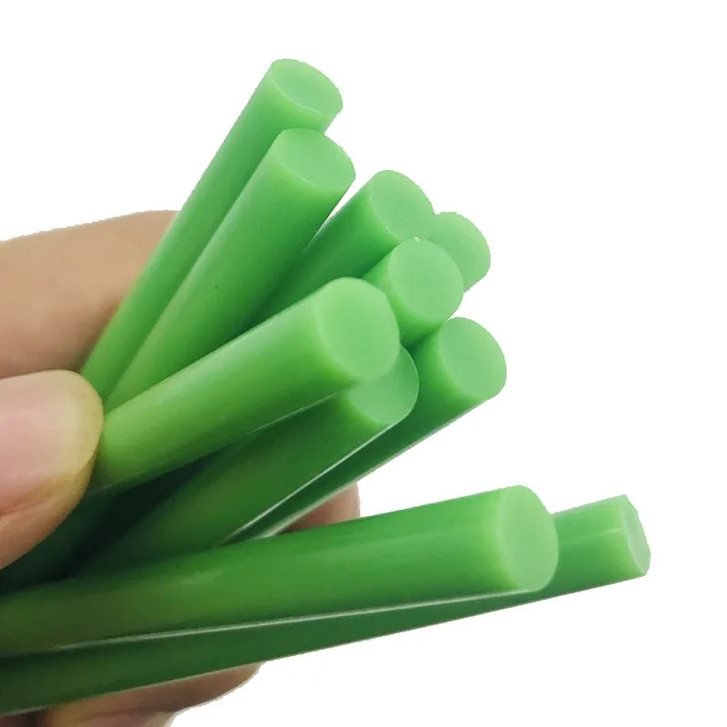 10 Stuks Groene Kleur 7 Mm Hot Melt Lijm Sticks Voor Elektrische Lijmpistool Auto Audio Craft Reparatie Sticks lijm Afdichting Wax Stok