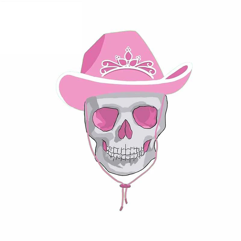 

Coolest Creative Stickers for Car Accessories Pink Cowboy Hat Pink Style Car Stickers Waterproof Vinyl KK PVC 13cm X 9.9cm