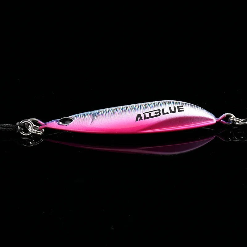 ALLBLUE New S-BENT Slow Jig Metal Casting Spoon 40G 60G Artificial Bait Off Shore Cast Jigging Fishing Tackle image 4