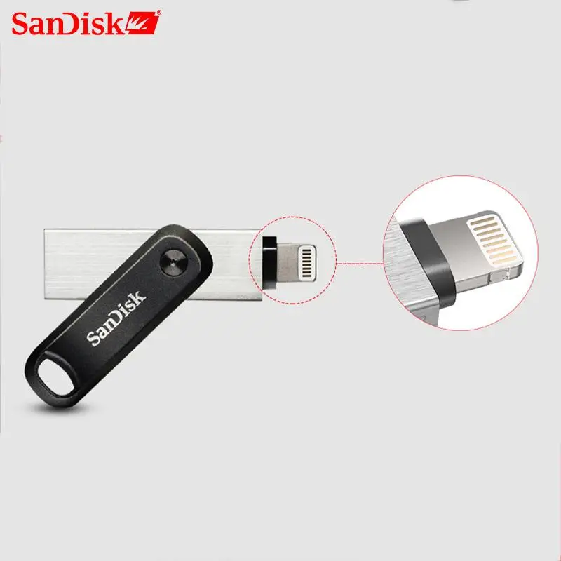 SanDisk USB 3.0 Flash Drive iXPand U Disk OTG Lightning Connector Stick 256GB 128GB MFi For iPhone & iPad SDIX60N computer gift