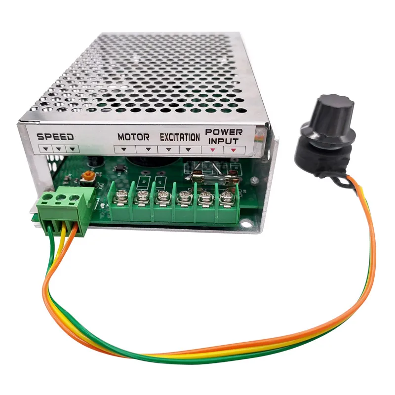 SK1248 12A 0-48VDC regulacja prędkości zasilania 220VAC wejście PWM silnik sterowania dla silnika wrzeciona DC