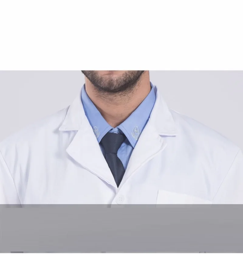 Traje médico de manga corta para hombre y mujer, ropa de salón de belleza de manga larga, abrigo blanco a prueba de polvo, traje de estudiante de laboratorio Dental