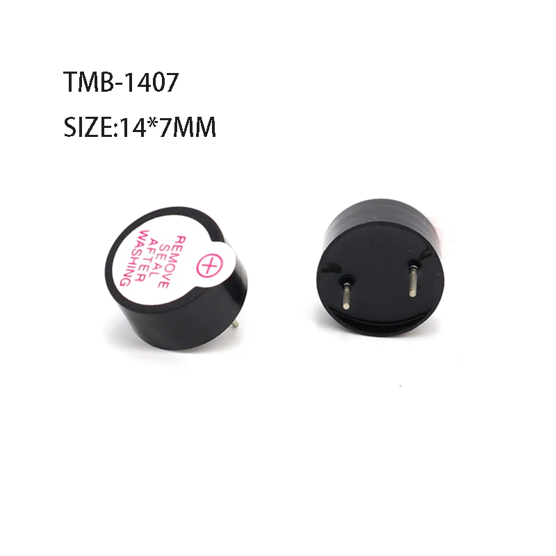 

50pcs 1407 active integrated piezoelectric buzzer 14*7MM DC high decibel buzzer 3-24V high temperature resistance