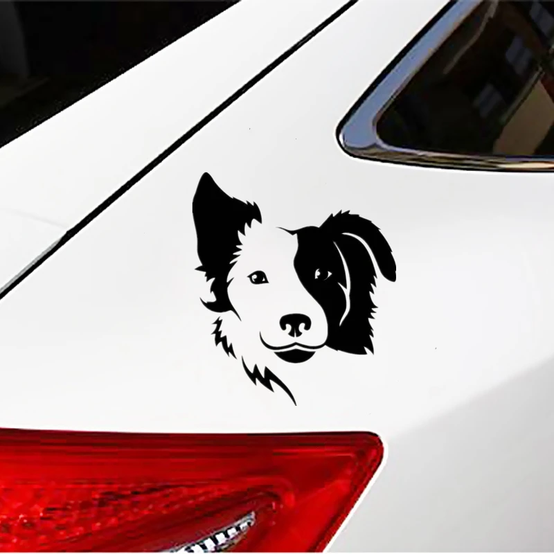 CK20430# 15x13cm Die-Cut Vinyl Decal Border Collie Car Sticker Waterproof Auto Decors on Bumper Rear Window 2
