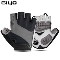 Giyo Breathable Lycra Fabric Unisex Cycling Gloves Road Bike Riding MTB DH Racing Outdoor Mittens Bicycle Half Finger Glove