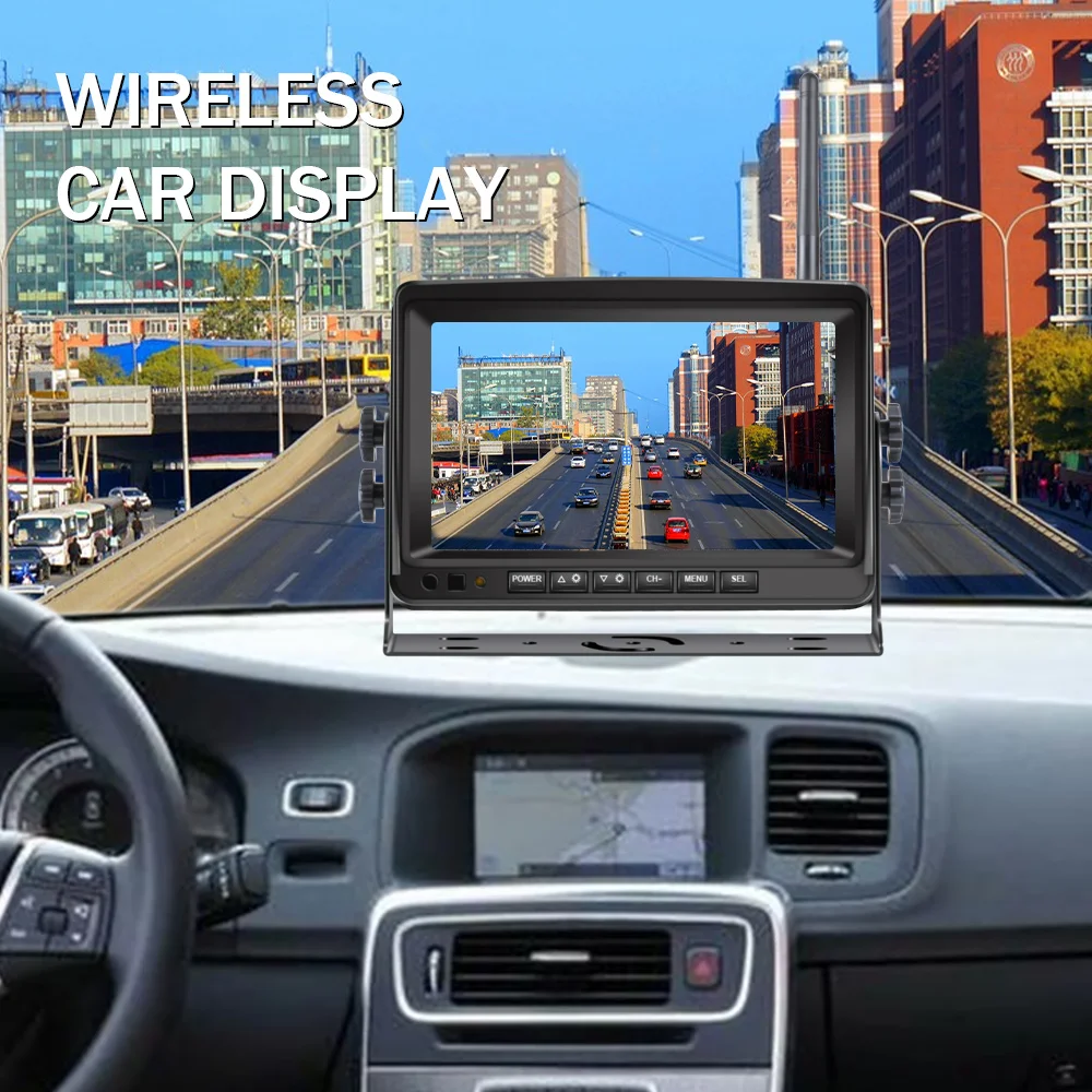 7 inch Wireless Car Monitor Truck Screen CMOS IR Night Vision Reverse Backup Wifi Camera Parking System Display for Car