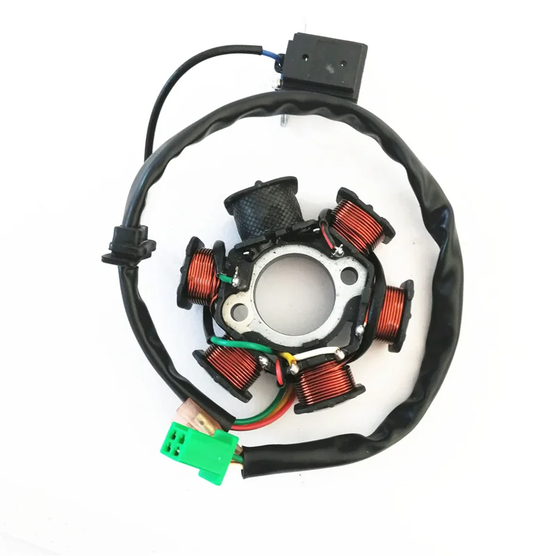 لفافة ثابتة لـ Aeon Cobra Overland 190 180 125 50cc 70cc 90cc المولد ATV جزء المحرك سكوتر دراجة ترابية رباعية 6-القطب 5 Wire #4