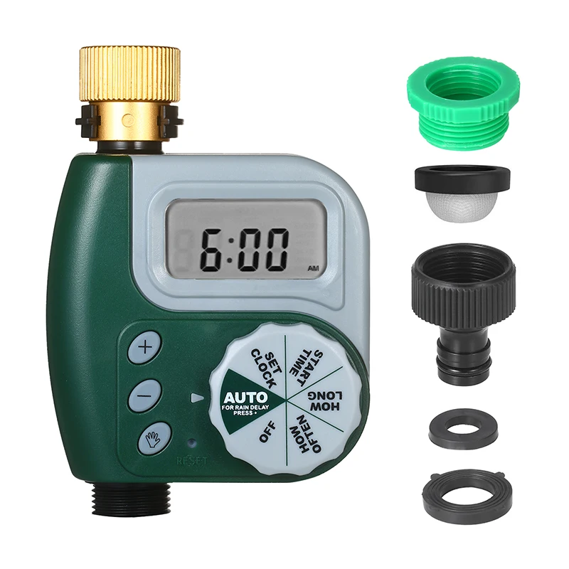 Faucet Timer Programmable Digital Hose Battery Operated Automatic Watering Sprinkler System Irrigation Controller