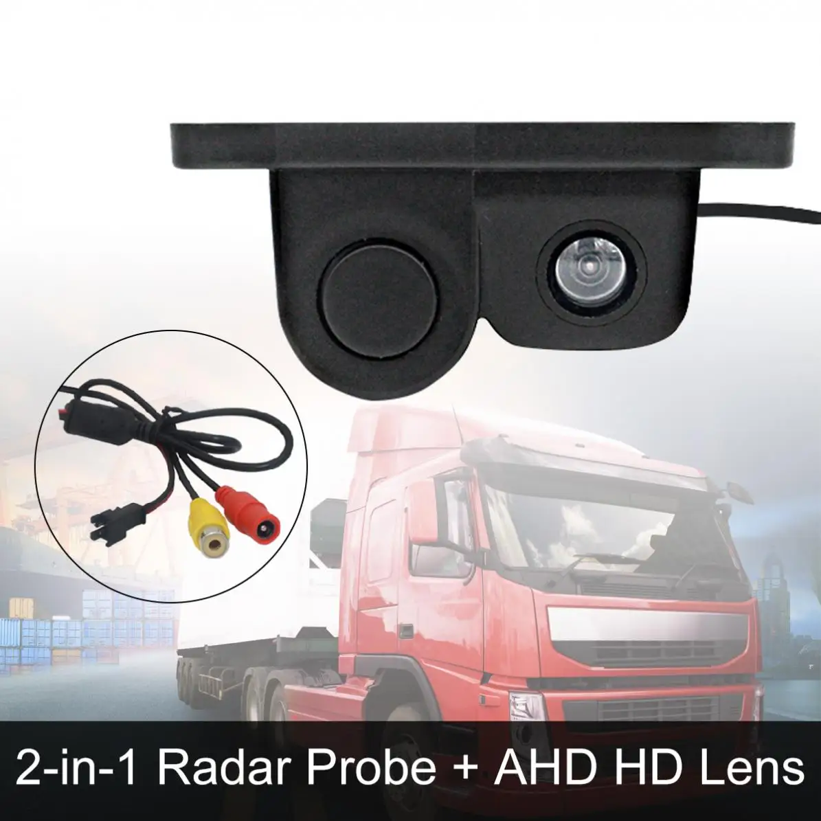 

2In1 Low Illumination Waterproof Night Vision Visual Reversing Radar Camera for Reverse Parking with Buzzing Alarm / Ultrasonic