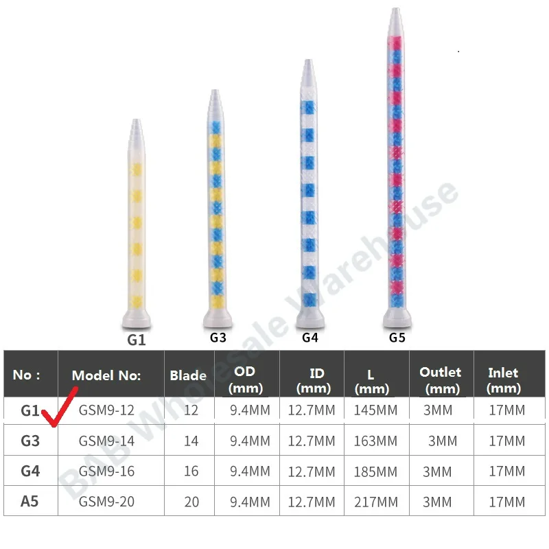 Resina Epóxi Estática Mixer Tube Máquina de Enchimento de Cola Automática ab Glue Estática Mixer Mixer Tube Gsm912