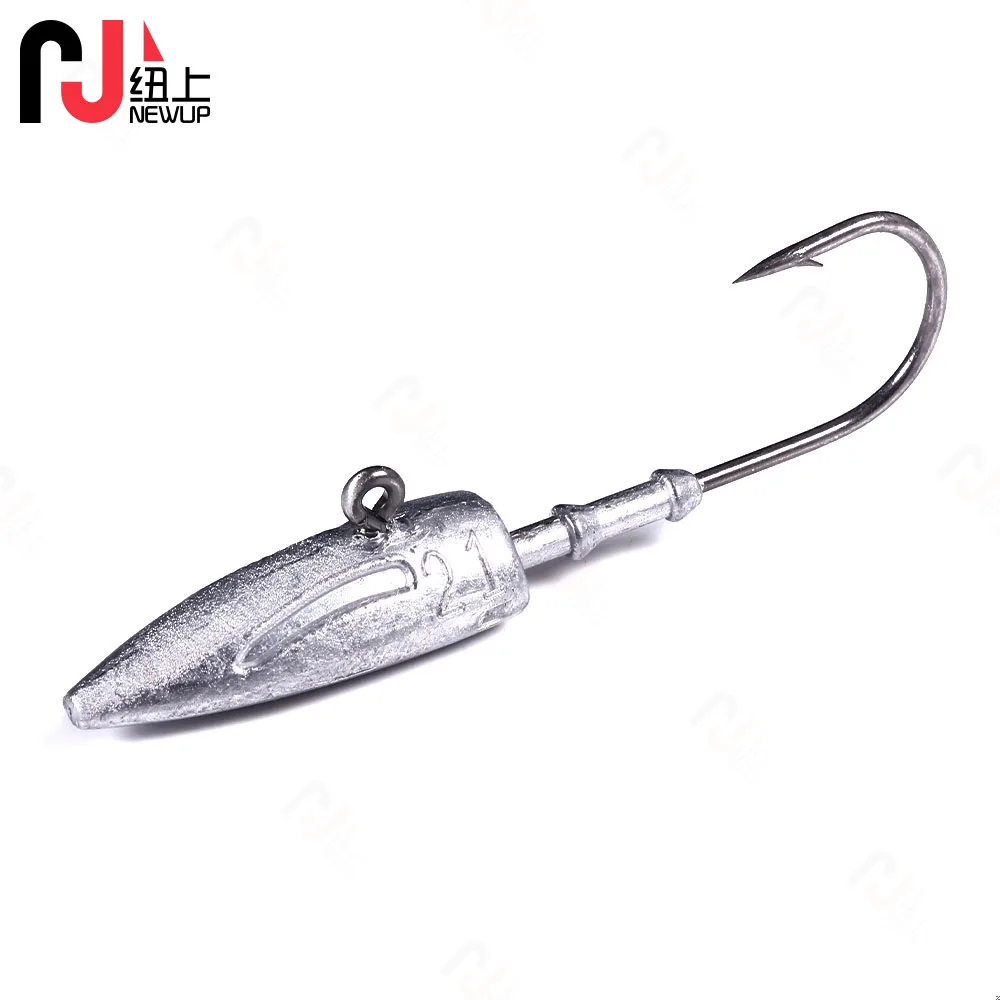 NEW UP Jighead Fishhooks 7g 10g 15g 21g 28g 35g Worm Fishing Lure Hook Soft Lure Lead Jig Head Artificial Bait Fishing Tackle