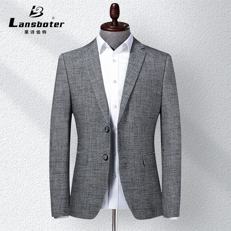 

High Quality Blazer Men New Spring Fashion Brand Two Buttons Slim Fit Men Suit Terno Masculino Blazer Jaqueta Masculina FS-190