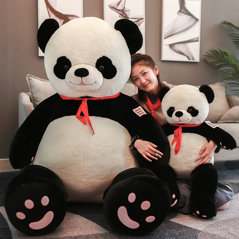 

New Large Size Bear Plush Toy Lovely Giant Panda Huge Stuffed Soft Dolls Birthday Gift For Girlfriend