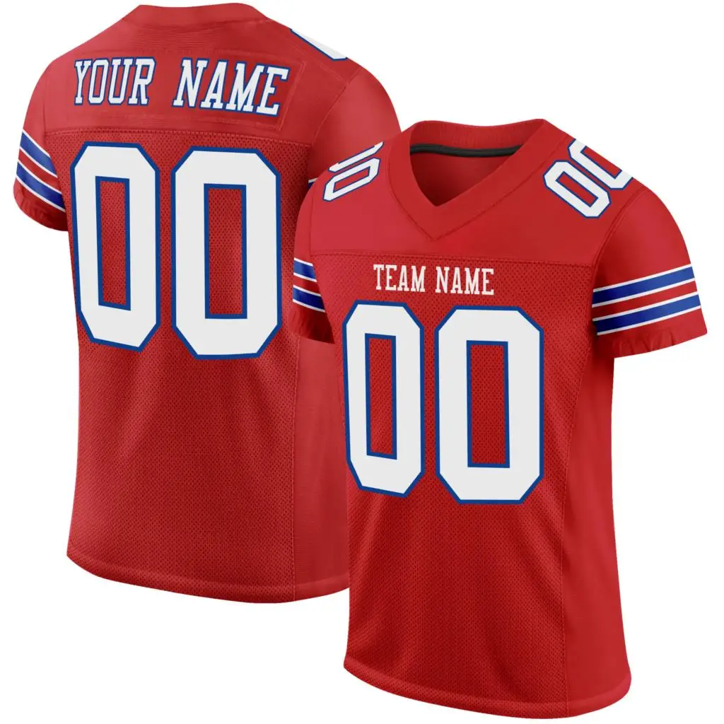 Personalized Football Jersey Print Your Name/Number Athletic Practice Tee Shirts for Male/Female/Youth Rugby Jersey