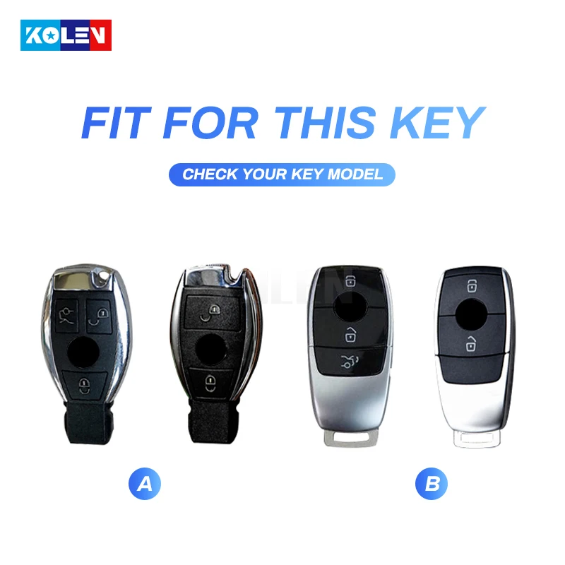 Carbon Fiber Car Remote Key Cover Case Fob Shell For Mercedes Benz 2017 E Class W213 2018 S Class E213 E200L E260 E300L E320L