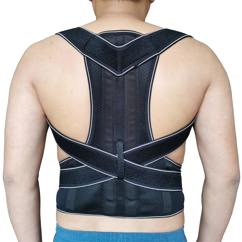 Adjustable Steel Bar Back Posture Corrector Therapy Shoulder Lumbar Brace Spine Support Belt Posture Correction Corset Men Women