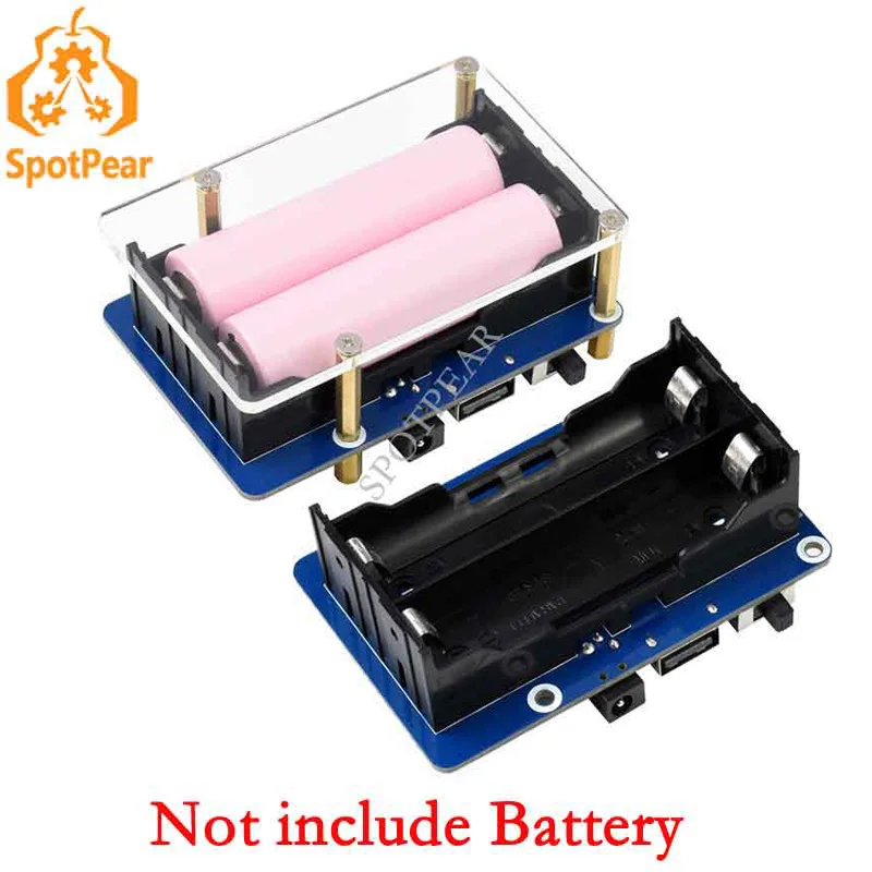 

Raspberry Pi Uninterruptible Power Supply UPS HAT (B) up to 5A Current Pogo Pins Connector, 5V Output