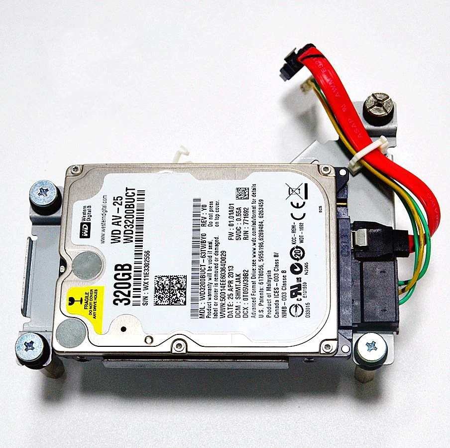 KM Disassemble WD3200BUCT 320GB HDD For Konica Minolta C224 C284 C364 C454 C554 C654 C754 Copier System Hard Disk Drive