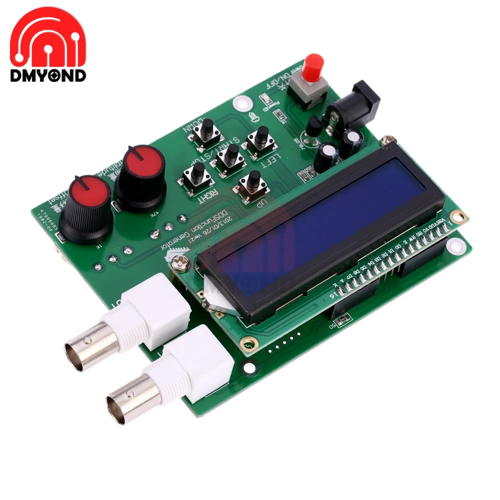 DC7-9V DDS Function Signal Generator Frequency Generator Module ECG Square Sawtooth Reverse Sawtooth Triangle Sine Wave Meter