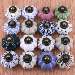 1x Vintage Ceramic cabinet knob drawer pulls Furniture Handle Porcelian Hardware Knob