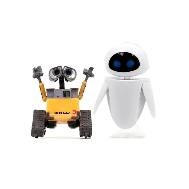 Disney Neuankömmling Wall-E Robot Wall E & EVE PVC Action Figure Sammlung Modell Spielzeug Puppen MIT BOX 4