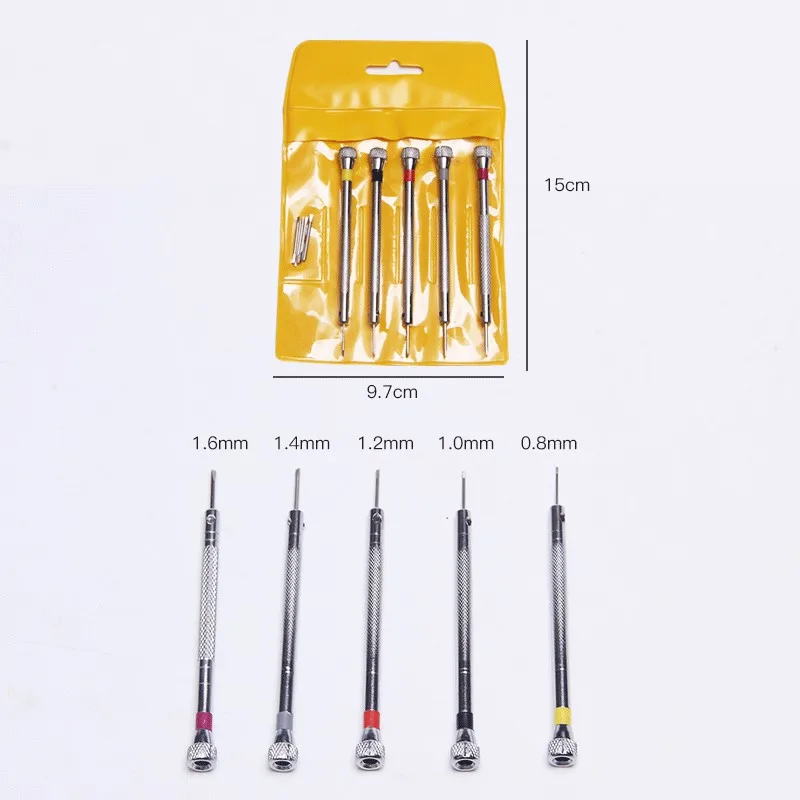 Stainless Steel Screwdriver Watch Repair Tools Kits Small Screwdrivers Awl PC Tablet Mobile Phone Watchmaker Repair Tool Set