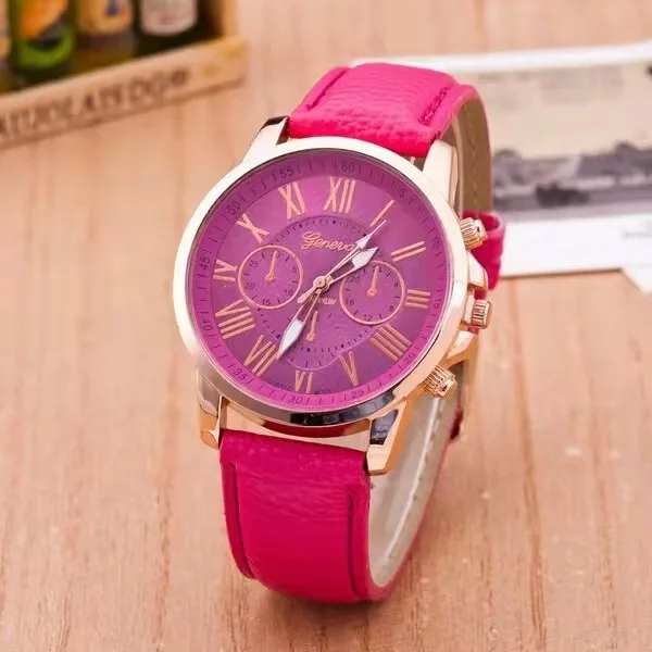 Fashionable casual women\'s watch Geneva double level belt quartz hand students fashion wholesale fashion watches a clearance