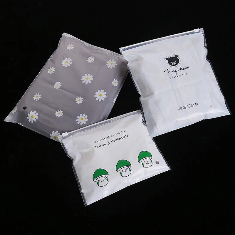 

PE Packaging Bag Zipper BagKorean Fashion Independent UnderwearPlastic BagSundries Storage Ziplock Bag