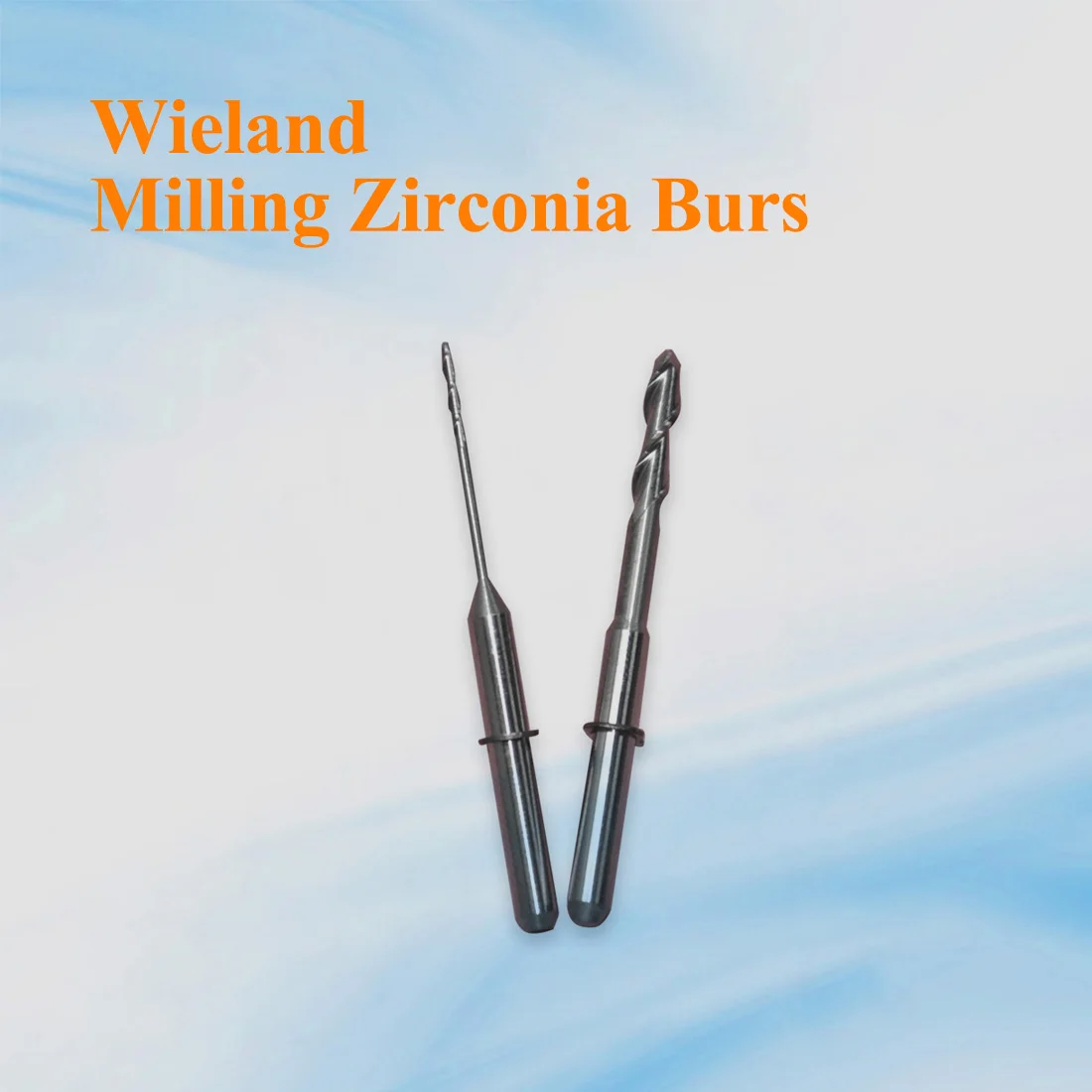 5pcs Wieland Mini L40mm CAD CAM Milling Burs Ball End For Zirconia ,  DLC Coating / No Cpated Burs