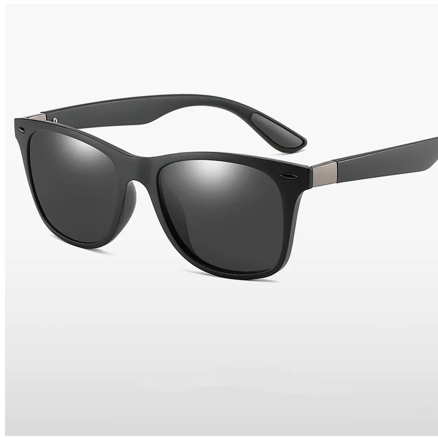 ZXWLYXGX Klassische Polarisierte Sonnenbrille Männer Frauen Marke Design Fahren Quadratischen Rahmen Sonnenbrille Männlichen Goggle UV400 Gafas De Sol