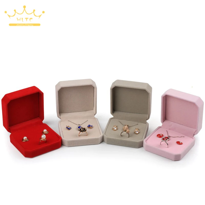 Velvet Muti-function Kit Box Necklace Storage Box Ring Holder Earring Organizer Jewellery Gift Packaging Box