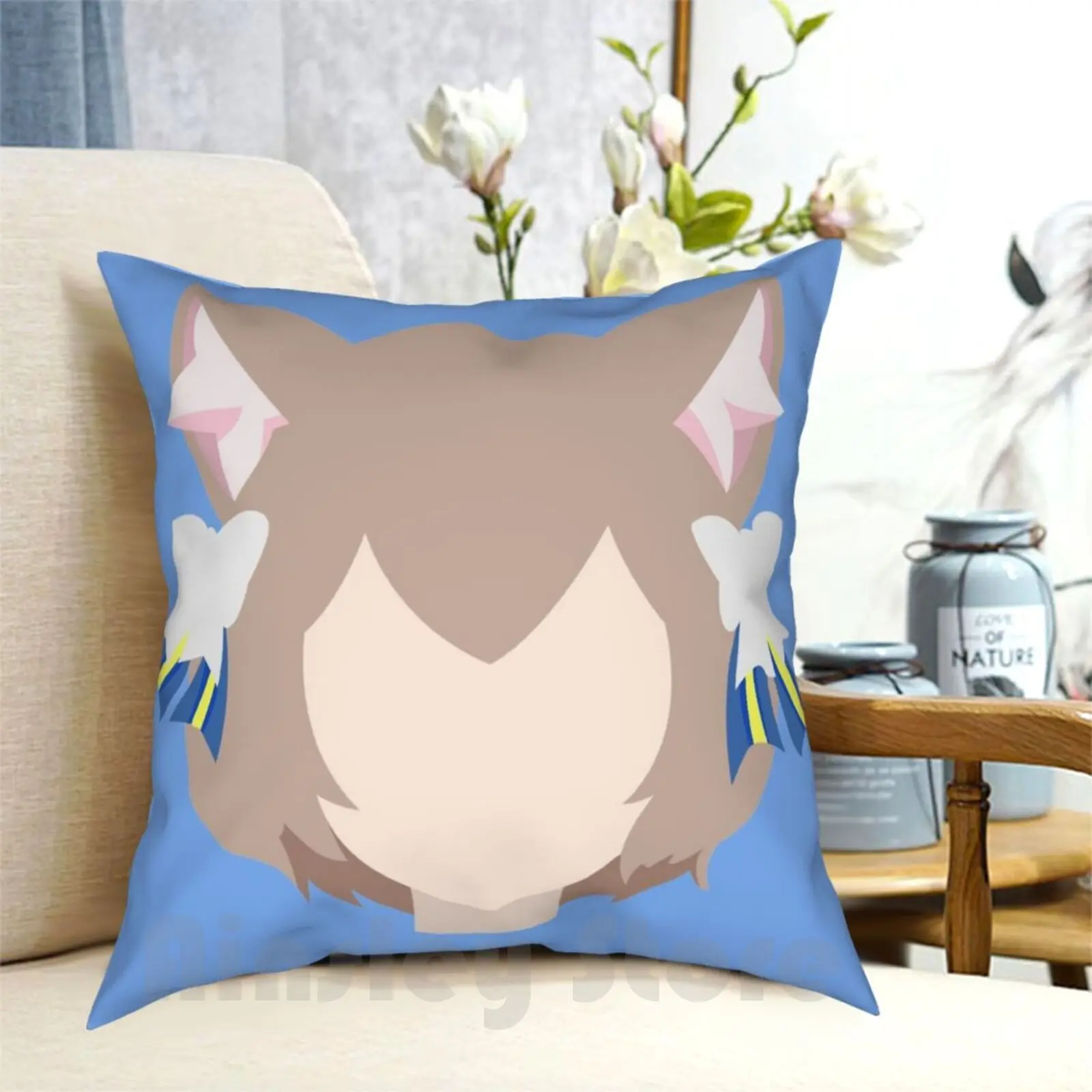 Felix Argyle ( Re : Zero Kara Hajimeru Isekai Seikatsu ) Pillow Case Printed Home Soft Throw Pillow Cat Catperson Cat