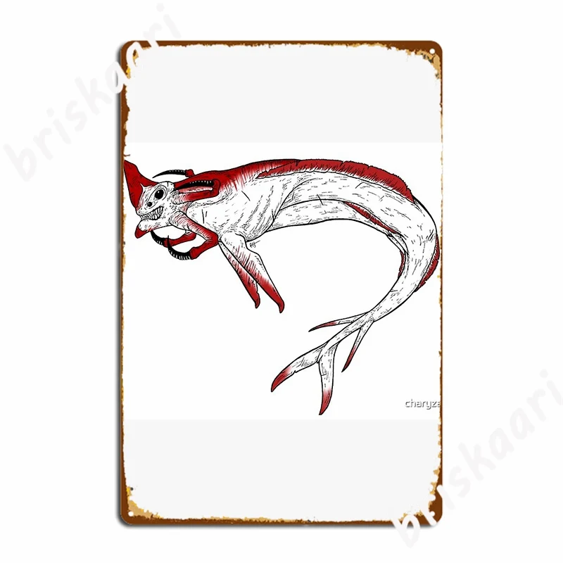 Подводный жнец, Левиафан, плакат, металлическая табличка, Фреска, клубный дизайн, оловянный знак, плакат