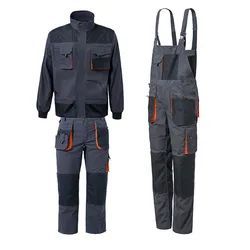 Men’s Work Bib and Brace Overall with Pockets Carpenters Work Overall Workwear Jacket Pants