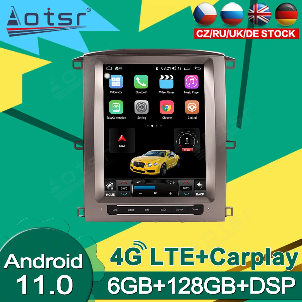 

Android 11.0 128GB Multimedia Auto Stereo Player For Lexus LC100 2004 2005 - 2007 Car Radio Video Tesla GPS Navigation 2Din DPS