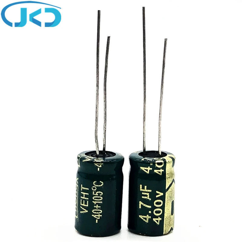 20pcs/lot 400V 4.7UF high frequency low impedance 8*12mm 20% RADIAL aluminum electrolytic capacitor 4700NF 20%