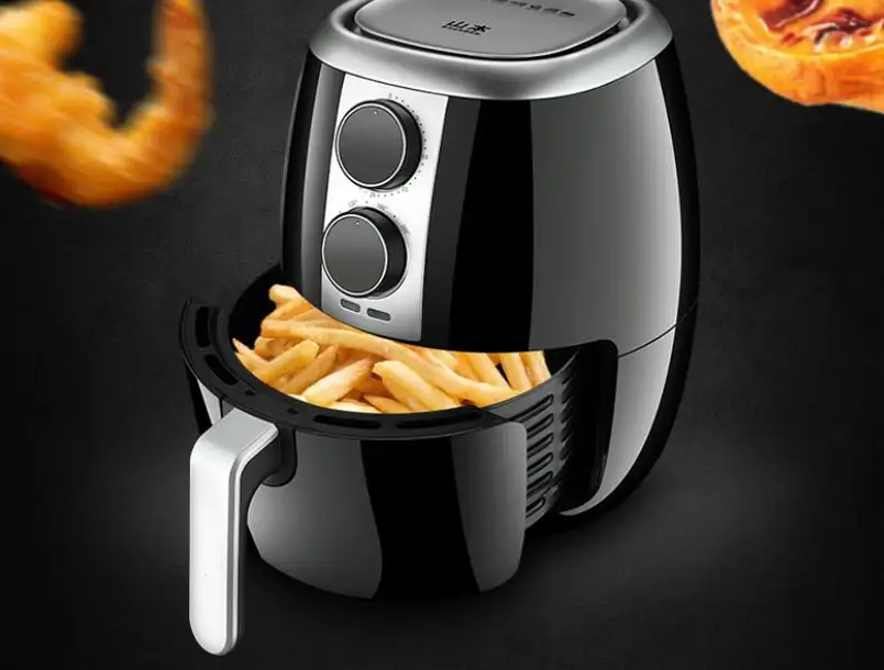 Air fryer large capacity French fries machine intelligent full-automatic oil fume free electric fryer