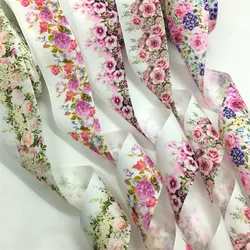 5Y 38mm fiori nastro di raso di alta qualità per fiocchi Patchwork artigianali fatti a mano natale pasqua matrimonio Deco regalo confezione floreale