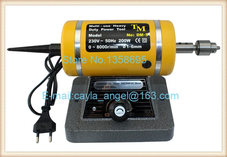 jewellery making 220V With A Drill Chuck Bench Grinder Polishing Motor Workpiece Punching/Polishing Machine