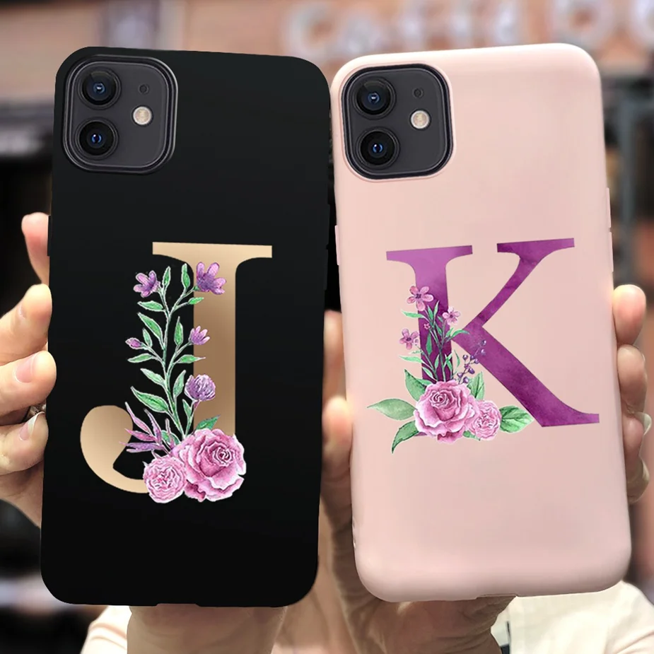 For Apple iPhone 11 Case Soft Slim Fundas Cute 26 Letters Phone Cover For iPhone 11 Pro Shockproof Bumper iPhone11 Pro Max Cases